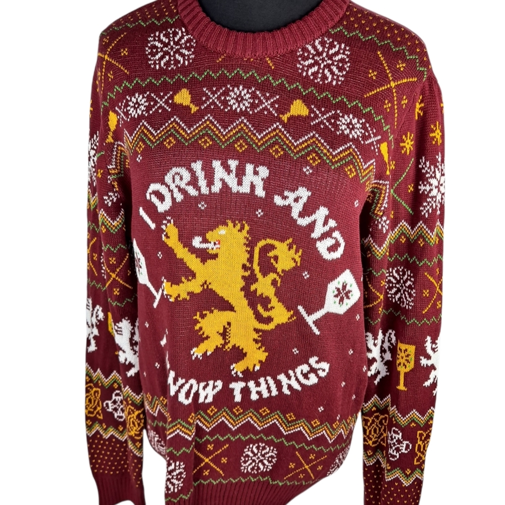 NWOT Game of thrones I drink sweater Size Medium.